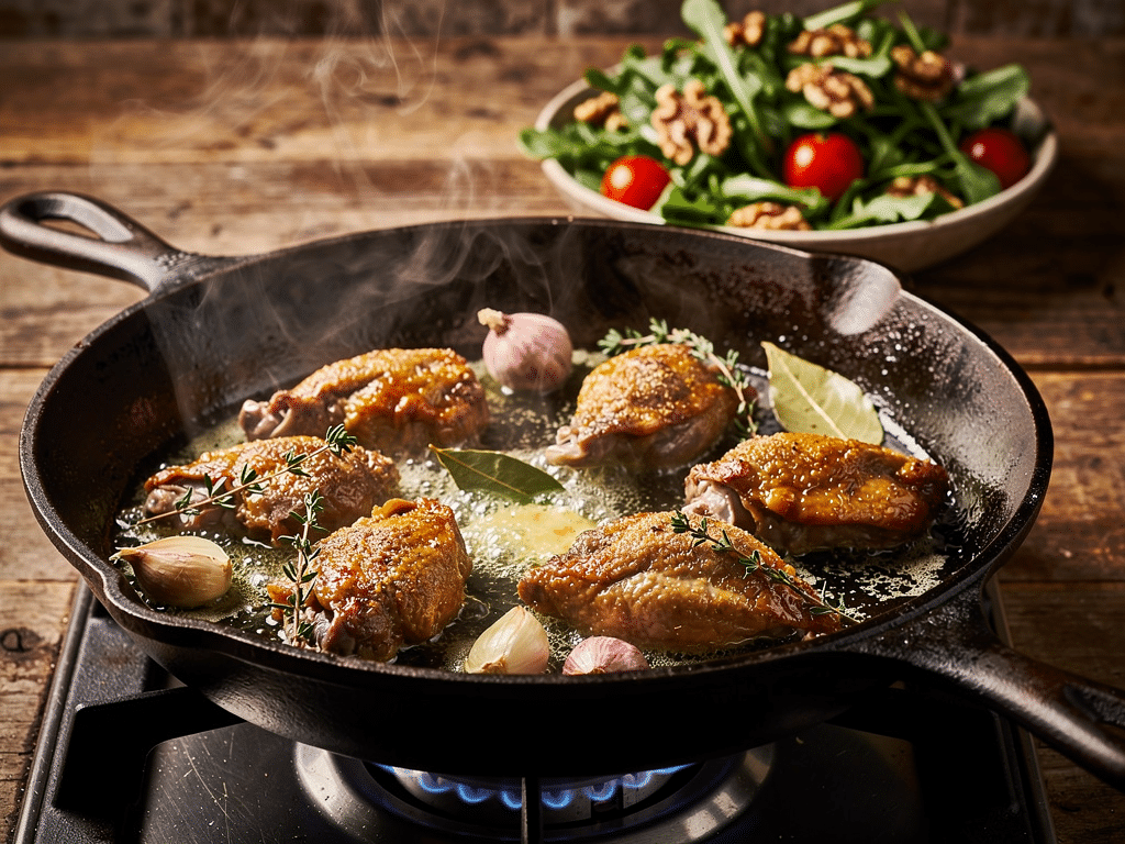 temps de cuisson gésiers à la poêle