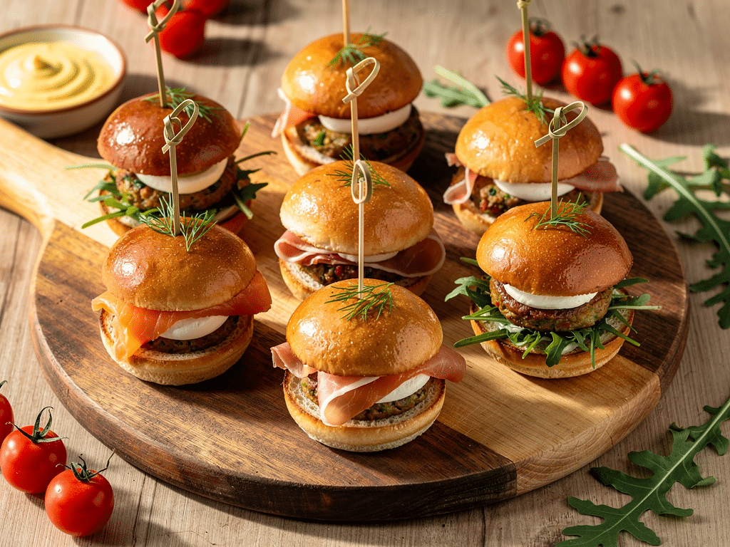 idée garniture mini burger