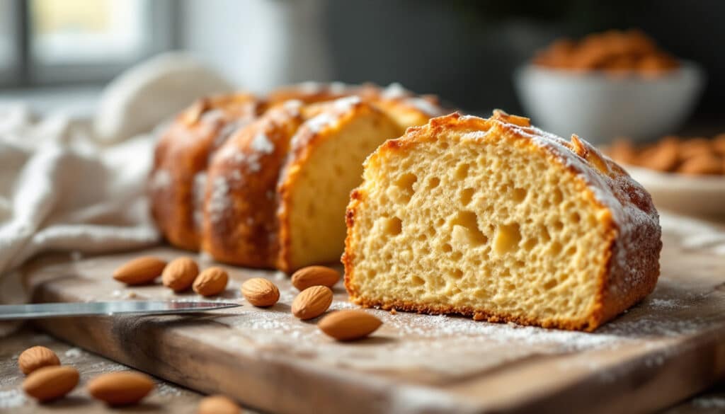 découvrez la recette traditionnelle du pain de gênes, un gâteau moelleux aux amandes parfait pour toutes les occasions. facile à préparer et délicieux à savourer.