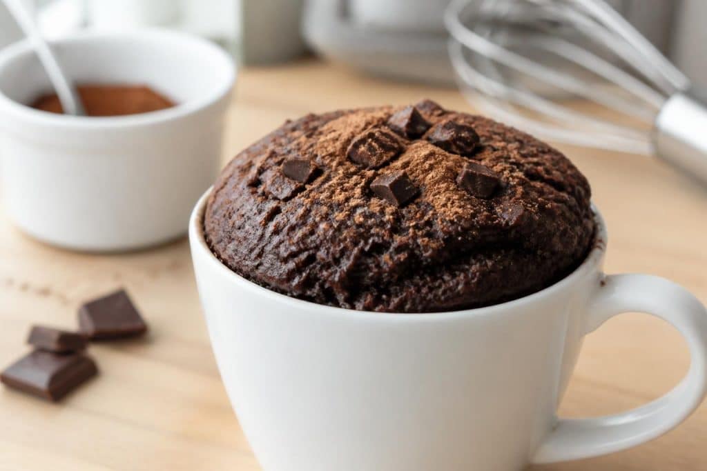 découvrez notre recette simple et rapide de mug cake au chocolat en poudre, moelleux et délicieux, prêt en quelques minutes pour une pause gourmande.