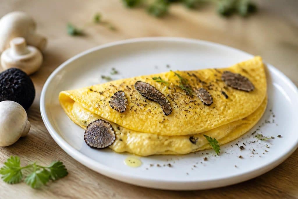 découvrez une recette facile et savoureuse d'omelette à la truffe, parfaite pour sublimer vos repas avec une touche gourmande et raffinée.