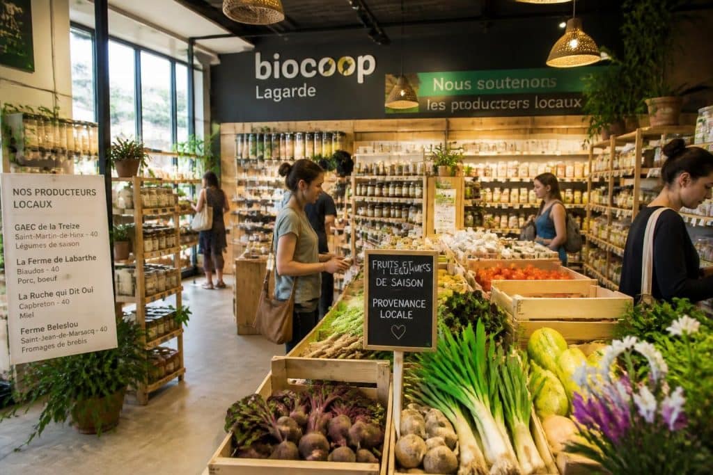 découvrez biocoop lagarde, votre magasin bio local engagé, proposant des produits de saison frais et responsables pour une consommation durable et locale.