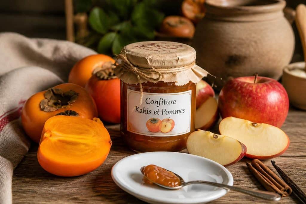 découvrez une recette facile et gourmande de confiture de kakis et pommes, parfaite pour savourer un délicieux petit-déjeuner fait maison.