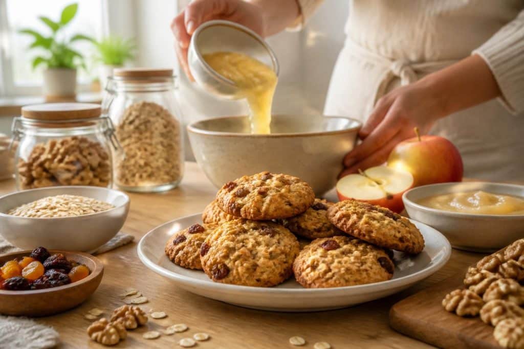 découvrez une recette facile et gourmande de cookies sans sucre, idéale pour tous ceux qui souhaitent se faire plaisir sans culpabiliser.