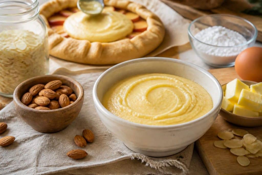 découvrez une recette facile de crème d'amande parfaite pour vos tartes et galettes. simple à réaliser, elle apporte une saveur délicate et gourmande à vos pâtisseries maison.