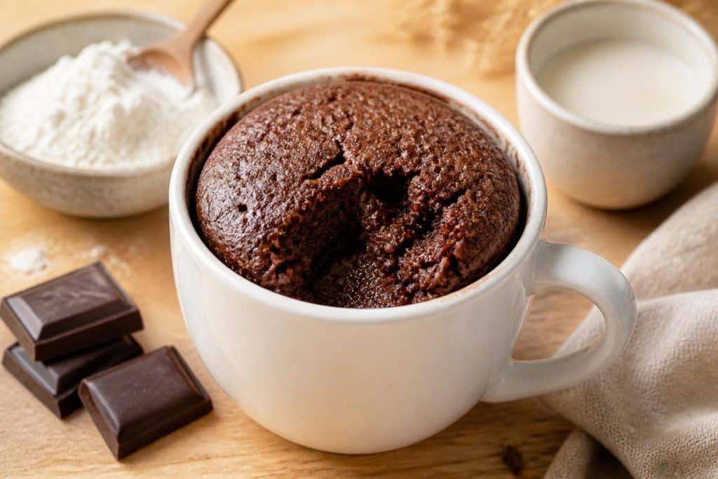 découvrez une recette rapide et facile de mug cake chocolat sans œuf, parfaite pour une pause gourmande en quelques minutes.