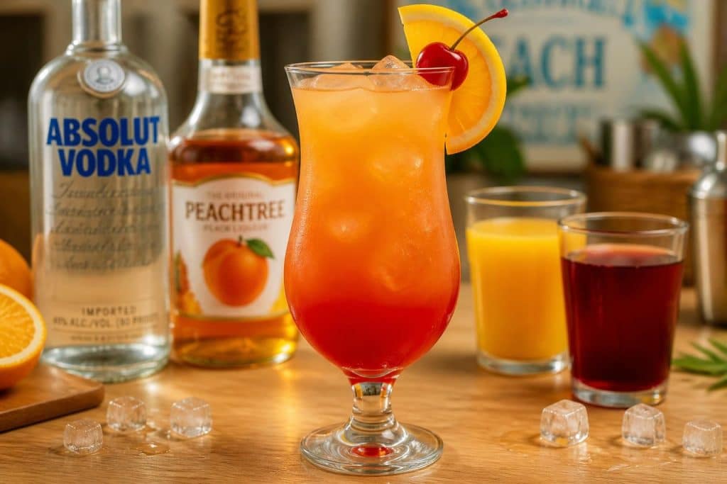 découvrez la recette du cocktail sex on the beach avec une liste d'ingrédients simple et une préparation facile pour un apéritif réussi.