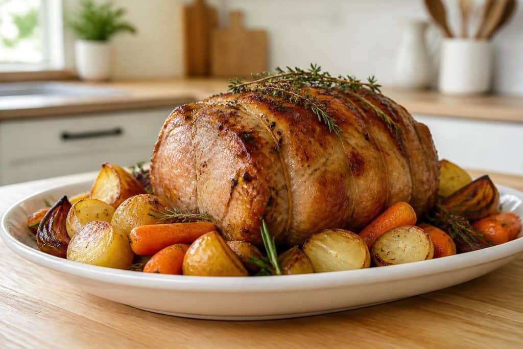 découvrez notre recette simple pour un rôti de porc au four parfaitement cuit, tendre et savoureux, idéale pour un repas réussi en toute simplicité.