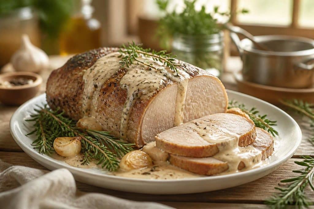 découvrez notre recette simple et rapide de rôti de porc au lait, moelleux et parfumé, pour un plat savoureux et fondant à partager en famille.